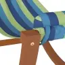 Šūpuļtīkls Bērniem, Zils Un Zaļš Audums Vidaxl