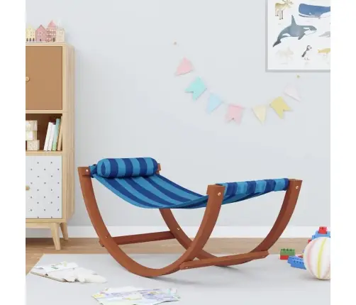 Šūpuļtīkls Bērniem, Zils Audums Vidaxl