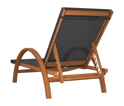 Päevitustool Padjaga, Hall, Tekstileen Ja Paplipuit