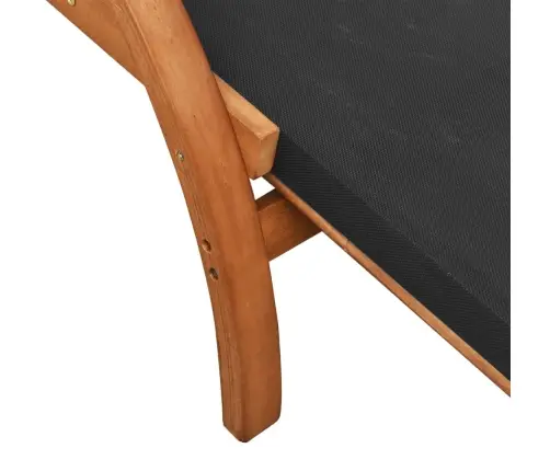 Päevitustool Padjaga, Hall, Tekstileen Ja Paplipuit