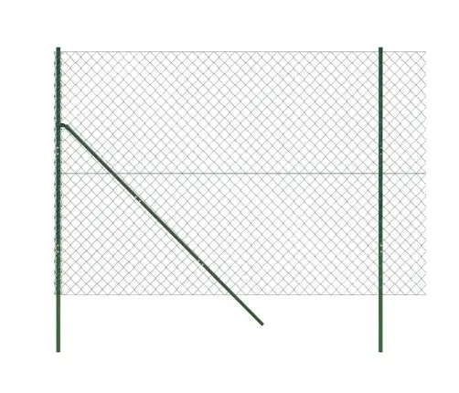 Stiepļu Žogs, 2X10 M, Zaļš Vidaxl