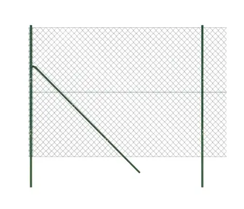 Stiepļu Žogs, 2,2X10 M, Zaļš Vidaxl