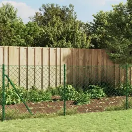 Stiepļu Žogs, 0,8X25 M, Zaļš Vidaxl