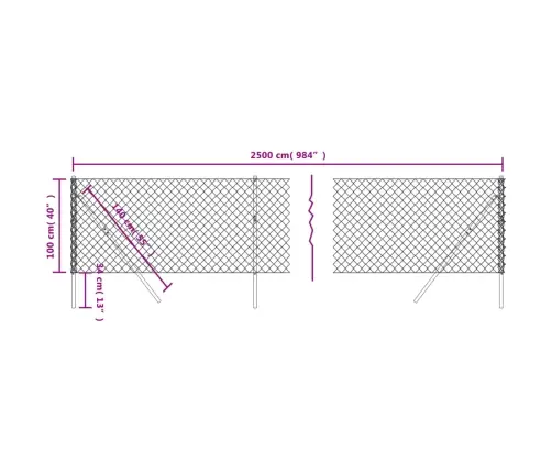 Tinklinė Tvora, Žalios Spalvos, 1X25M