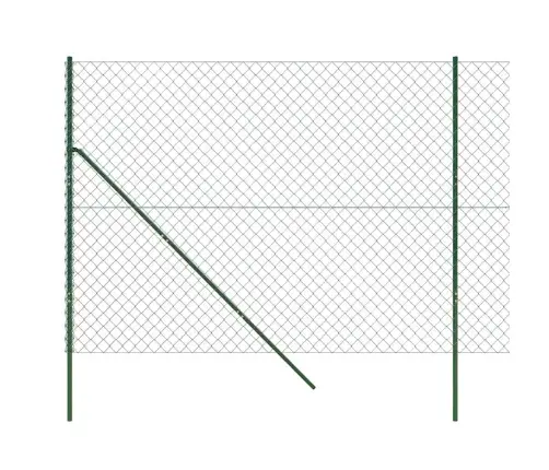 Stiepļu Žogs, 1,6X25 M, Zaļš Vidaxl