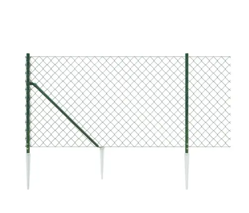 Tinklinė Tvora Su Smaigais, Žalios Spalvos, 1X25M