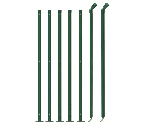 Stiepļu Žogs Ar Atloku, 0,8X10 M, Zaļš Vidaxl