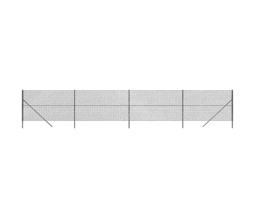 Stiepļu Žogs, 1,4X10 M, Antracītpelēks Vidaxl