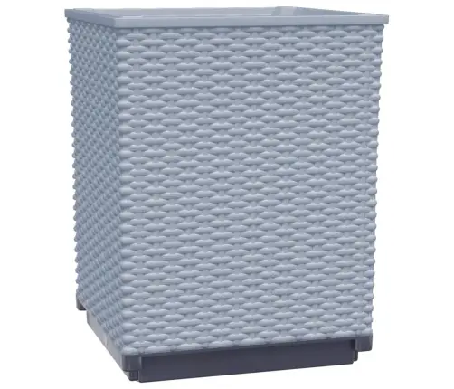 Puķu Kastes, 2 Gab., Gaiši Pelēkas, 30X30X37 Cm, Polipropilēns Vidaxl