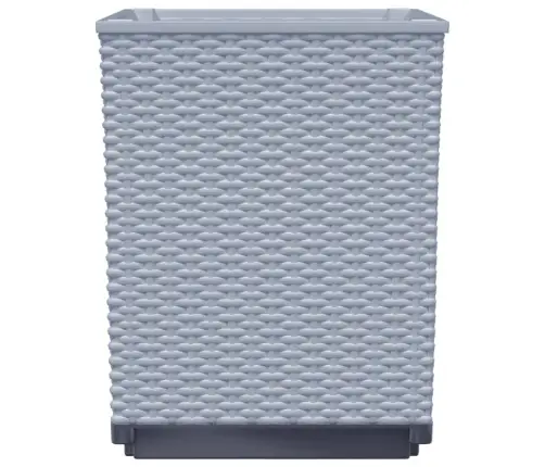 Puķu Kastes, 2 Gab., Gaiši Pelēkas, 30X30X37 Cm, Polipropilēns Vidaxl