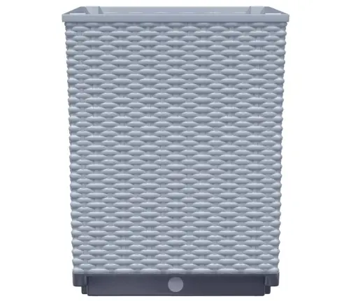 Puķu Kastes, 2 Gab., Gaiši Pelēkas, 30X30X37 Cm, Polipropilēns Vidaxl