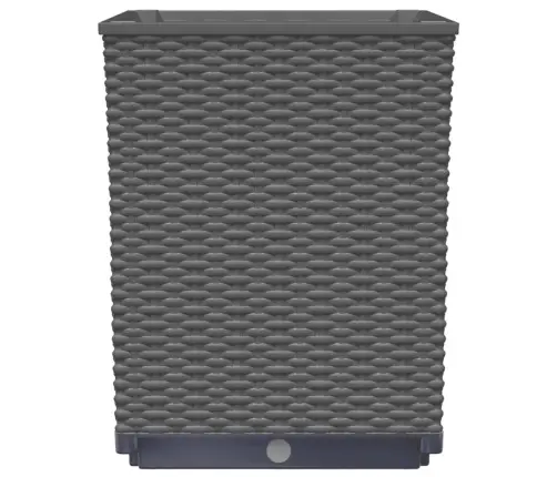 Puķu Kastes, 2 Gab., Melnas, 30X30X37 Cm, Polipropilēns Vidaxl