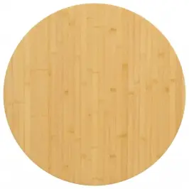 Galda Virsma, Ø60X2,5 Cm, Bambuss Vidaxl