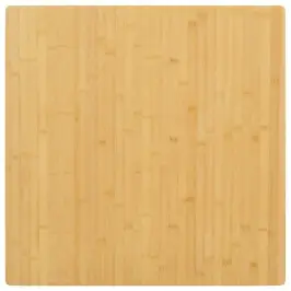 Galda Virsma, 80X80X2,5 Cm, Bambuss Vidaxl