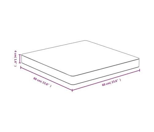 Lauaplaat, 60X60X4 cm Bambus