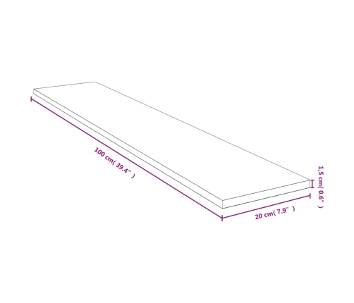 Sienas Plaukts, 100X20X1,5 Cm, Bambuss Vidaxl