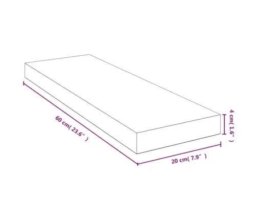 Sienas Plaukts, 60X20X4 Cm, Bambuss Vidaxl