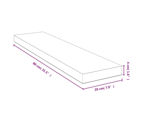 Sienas Plaukts, 80X20X4 Cm, Bambuss Vidaxl