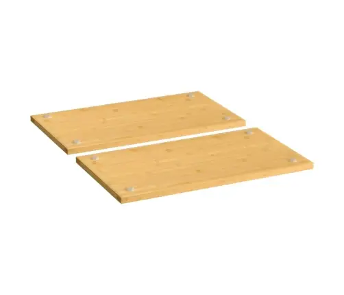 Plīts Virsmas Pārsegi, 2 Gab., 50X28X1,5 Cm, Bambuss Vidaxl