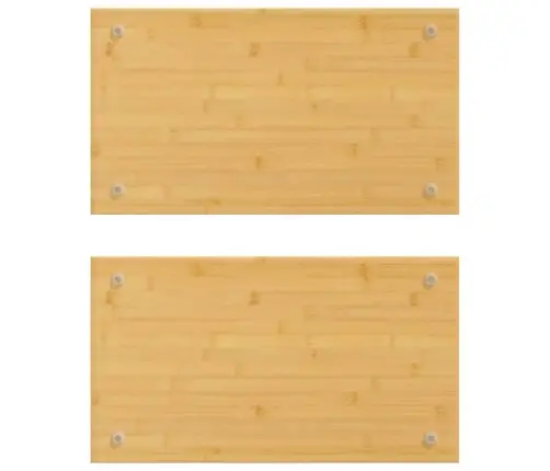 Plīts Virsmas Pārsegi, 2 Gab., 50X28X1,5 Cm, Bambuss Vidaxl