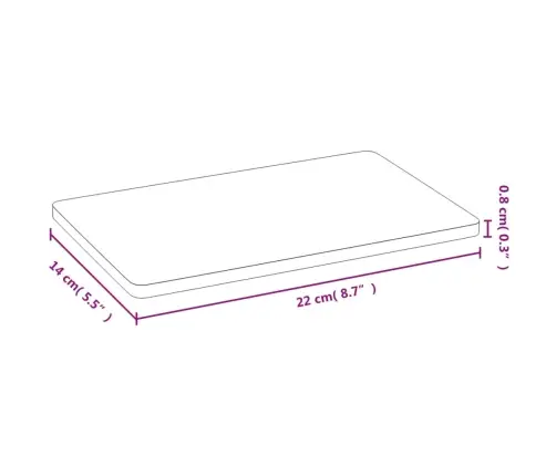 Serveerimisalused 6 Tk, 22 X 14 X 0,8 cm Bambus