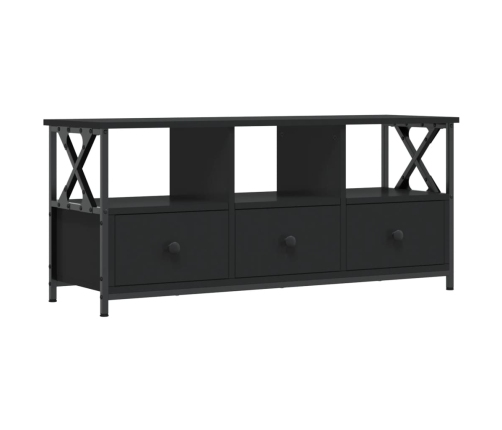 Tv Skapītis, 102X33X45 Cm, Inženierijas Koks, Dzelzs, Melns Vidaxl