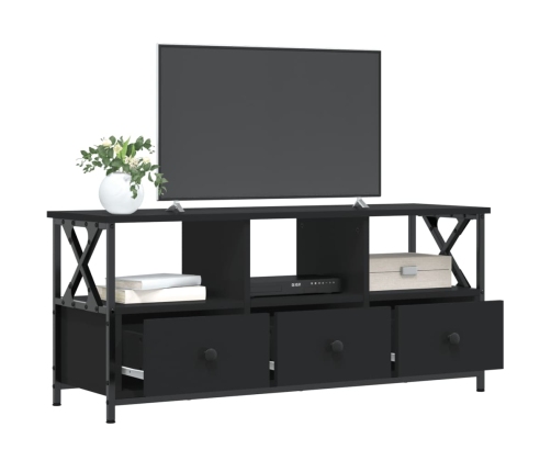 Tv Skapītis, 102X33X45 Cm, Inženierijas Koks, Dzelzs, Melns Vidaxl