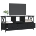 Tv Skapītis, 102X33X45 Cm, Inženierijas Koks, Dzelzs, Melns Vidaxl