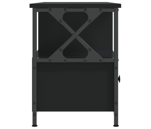 Tv Skapītis, 102X33X45 Cm, Inženierijas Koks, Dzelzs, Melns Vidaxl