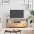 Tv Skapītis, 102X33X45 Cm, Inženierijas Koks, Dzelzs, Ozolkoka Vidaxl