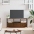 Tv Skapītis, 102X33X45 Cm, Inženierijas Koks, Dzelzs, Brūns Vidaxl