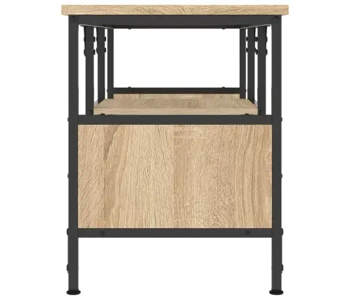 Tv Skapītis, 100X35X45 Cm, Inženierijas Koks, Dzelzs, Ozolkoka Vidaxl