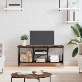 Tv Skapītis, 100X35X45 Cm, Inženierijas Koks, Dzelzs, Ozolkoka Vidaxl