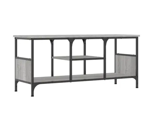 Tv Skapītis, 100X35X45 Cm, Inženierijas Koks, Dzelzs, Pelēks Vidaxl