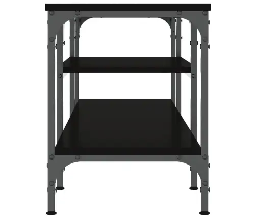 Televizoriaus Spintelė, Juoda, 121X35X45cm Mediena Ir Geležis