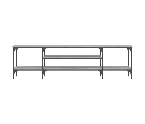 Televizoriaus Spintelė, Pilka, 161X35X45cm Mediena Ir Geležis