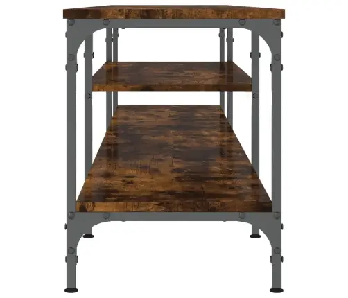 Tv Skapītis, 201X35X45 Cm, Inženierijas Koks, Dzelzs, Ozolkoka Vidaxl