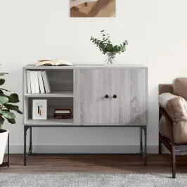Kumode, Pelēka Ozolkoka, 100X40X79,5 Cm, Inženierijas Koks Vidaxl