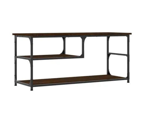 Tv Galdiņš, 103X38X46,5 Cm, Inženierijas Koks, Tērauds, Brūns Vidaxl