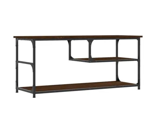 Tv Galdiņš, 103X38X46,5 Cm, Inženierijas Koks, Tērauds, Brūns Vidaxl