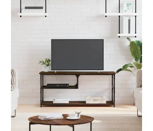 Tv Galdiņš, 103X38X46,5 Cm, Inženierijas Koks, Tērauds, Brūns Vidaxl
