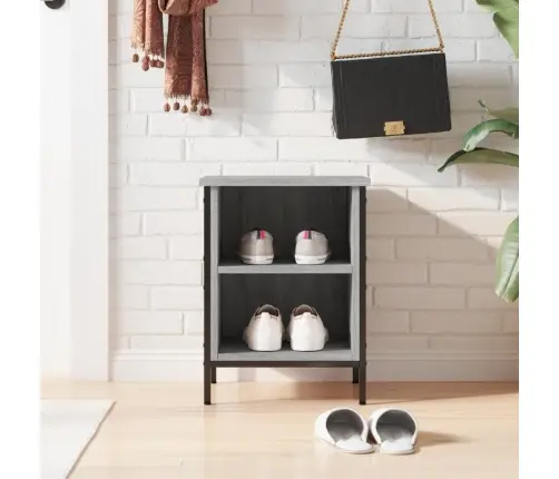 Apavu Skapītis, 38X35X50 Cm, Inženierijas Koks, Pelēks Ozols Vidaxl