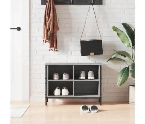 Apavu Skapītis, 69X35X50 Cm, Inženierijas Koks, Pelēka Ozola Vidaxl