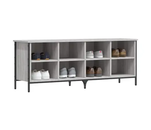 Spintelė Batams, Pilka Ąžuolo, 131X35X50cm Apdirbta Mediena