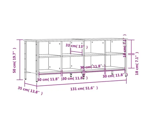 Spintelė Batams, Pilka Ąžuolo, 131X35X50cm Apdirbta Mediena