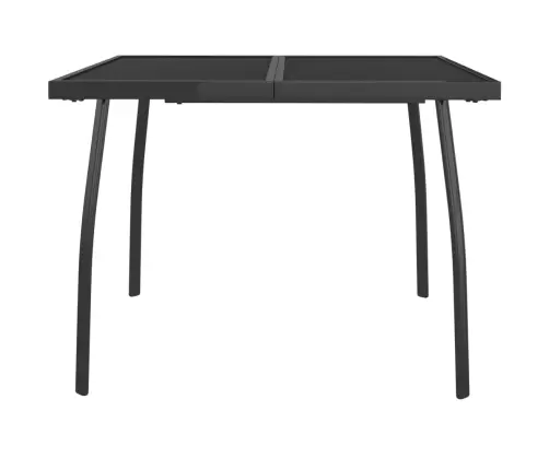 Dārza Galds, Antracītpelēks, 100X100X72 Cm, Tērauda Siets Vidaxl