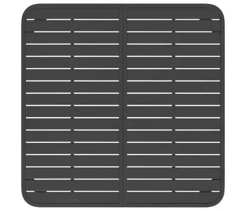 Dārza Galds, Antracītpelēks, 100X100X71 Cm, Tērauds Vidaxl