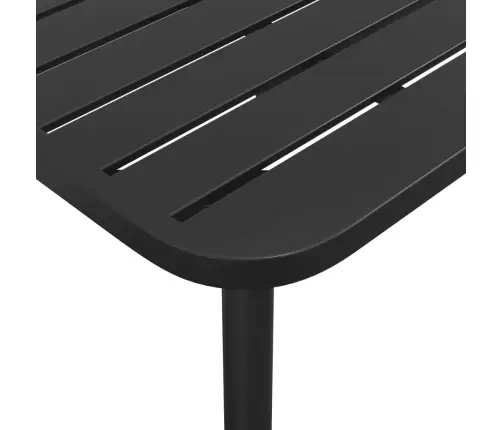 Dārza Galds, Antracītpelēks, 100X100X71 Cm, Tērauds Vidaxl