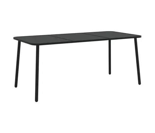 Dārza Galds, Antracītpelēks, 165X80X71 Cm, Tērauds Vidaxl