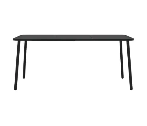 Dārza Galds, Antracītpelēks, 165X80X71 Cm, Tērauds Vidaxl